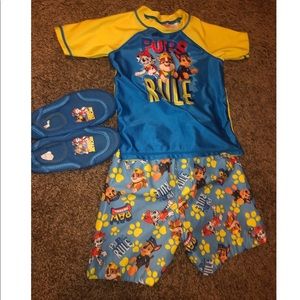 Paw Patrol Toddler Swim-Set with Matching Shoes